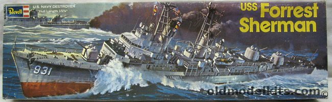 Revell 1/320 USS Forrest Sherman DD931 Destroyer, H463 plastic model kit